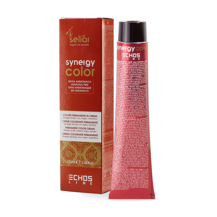 Безаміачна крем-фарба для волосся Echosline Seliar Synergy Color з арганою та кератином 7.32 Blonde Beige, 100 мл